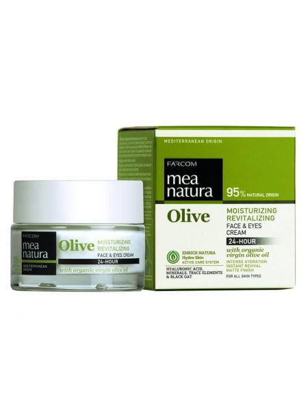 Mea Natura Olive Moisturizing, Revitalizing 24-Hour Face & Eyes Cream 50ml