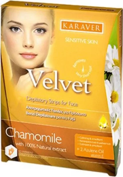 Velvet Depilatory Strips for Face 20τμχ