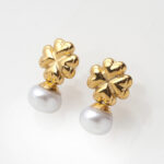 Σκουλαρίκια Ατσάλινα Με Πέρλα