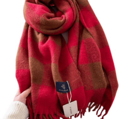 Κασκόλ Καρό Κόκκινο